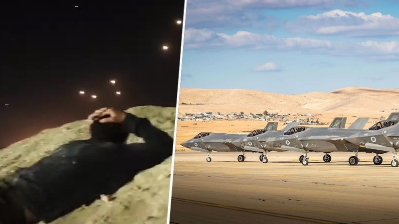  Which Israeli bases were destroyed in Iran's great attack?