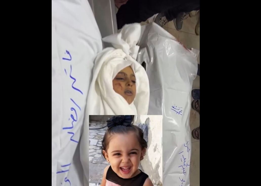 Video: 7-year-old Palestinian girl martyred yesterday in Israeli airstrike in Khan Younis, southern Gaza