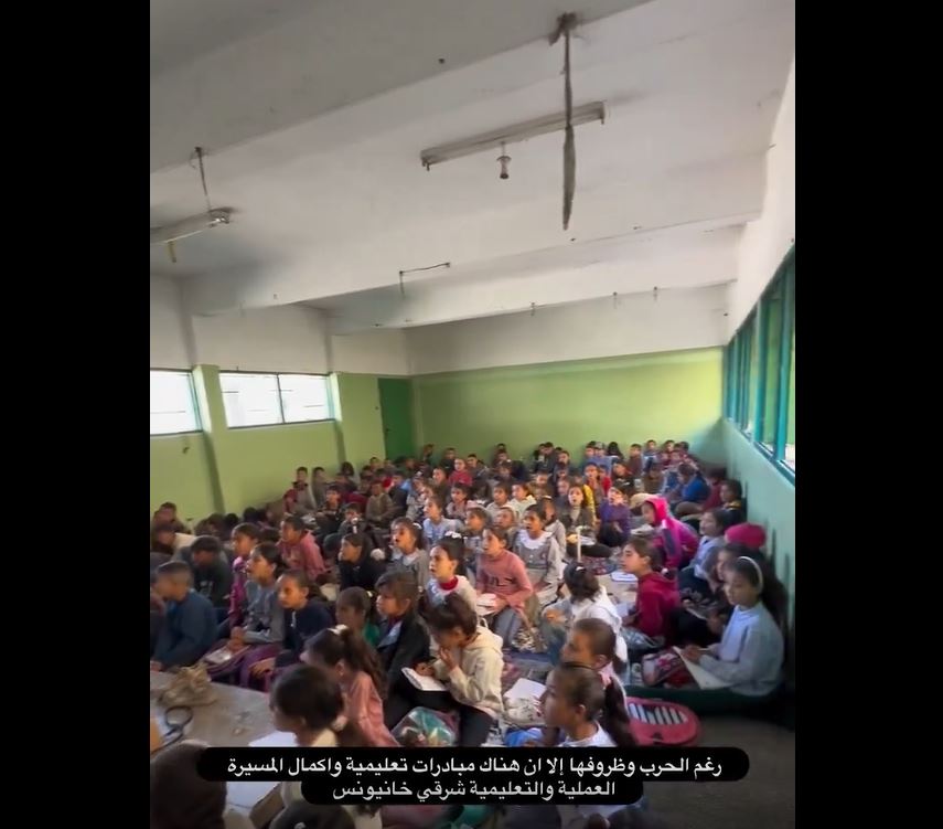 Video: Despite ongoing war and destruction, students in Khan Yunis resume their studies after more than a year 