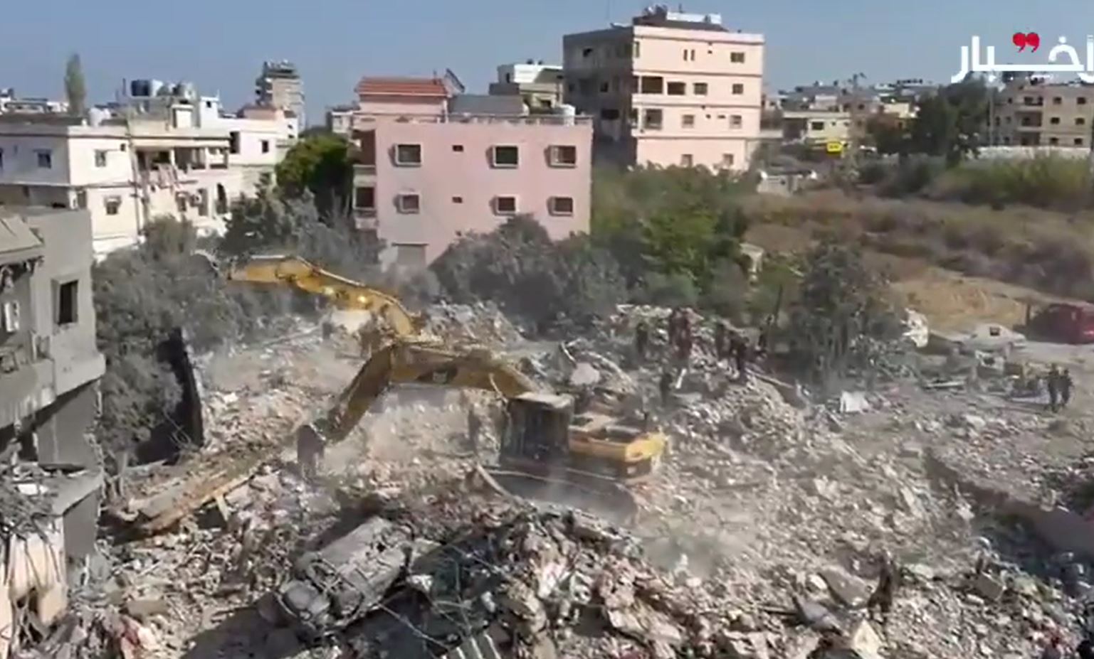 Scenes from deadly Israeli massacre in Sarafand village, southern Lebanon, where 13 martyred