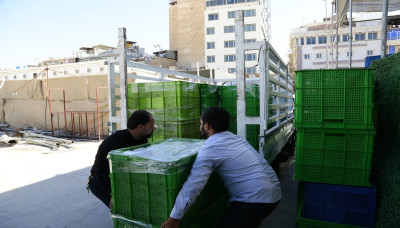 العتبة الحسينية تقدم قرابة (14000) وجبة طعام يوميا لضيوف العراق من اللبنانيين + صور