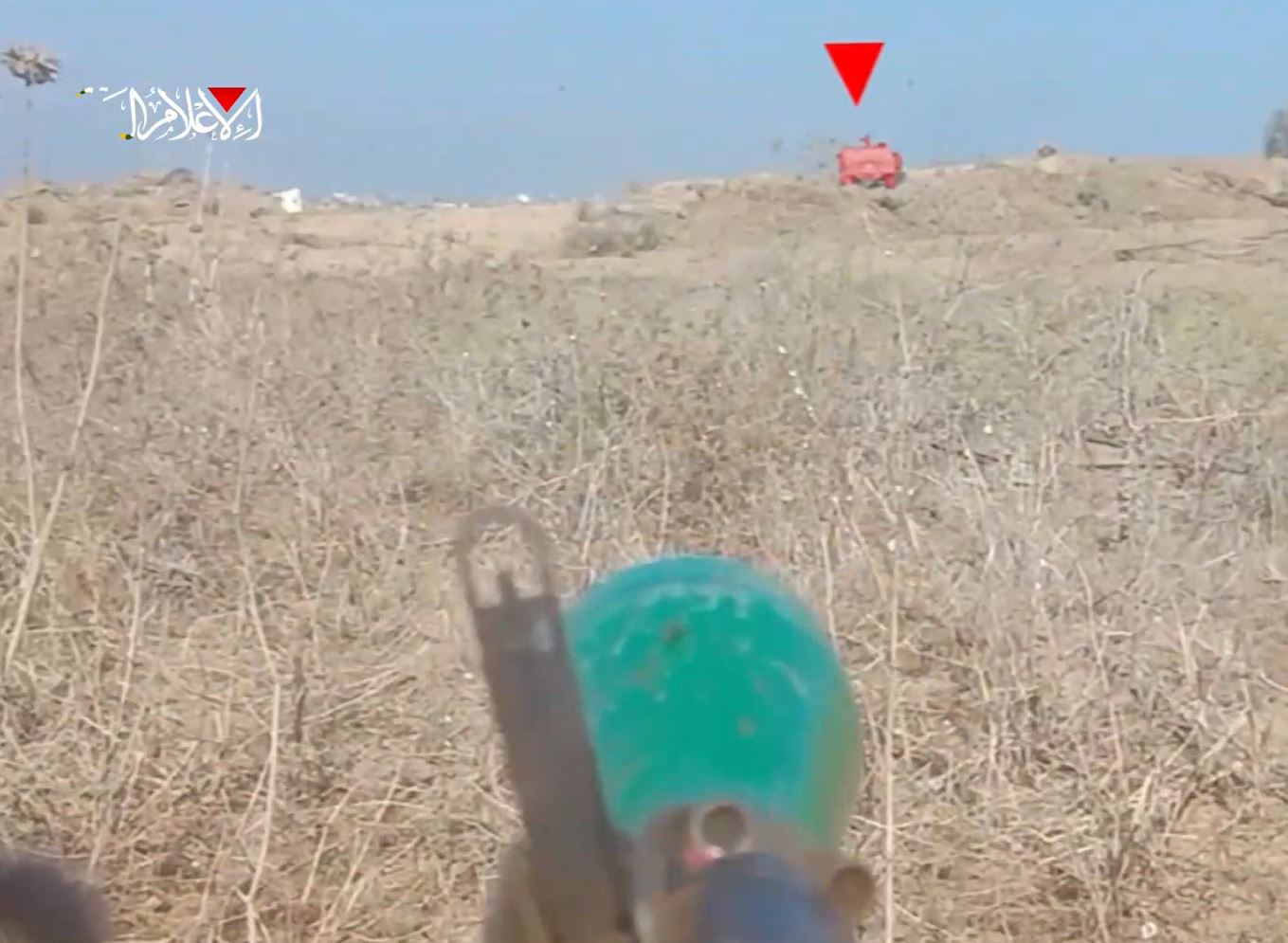 Video: Al-Qassam targets an Israeli Hummer jeep with an RPG shell east of Jabalia, north Gaza 