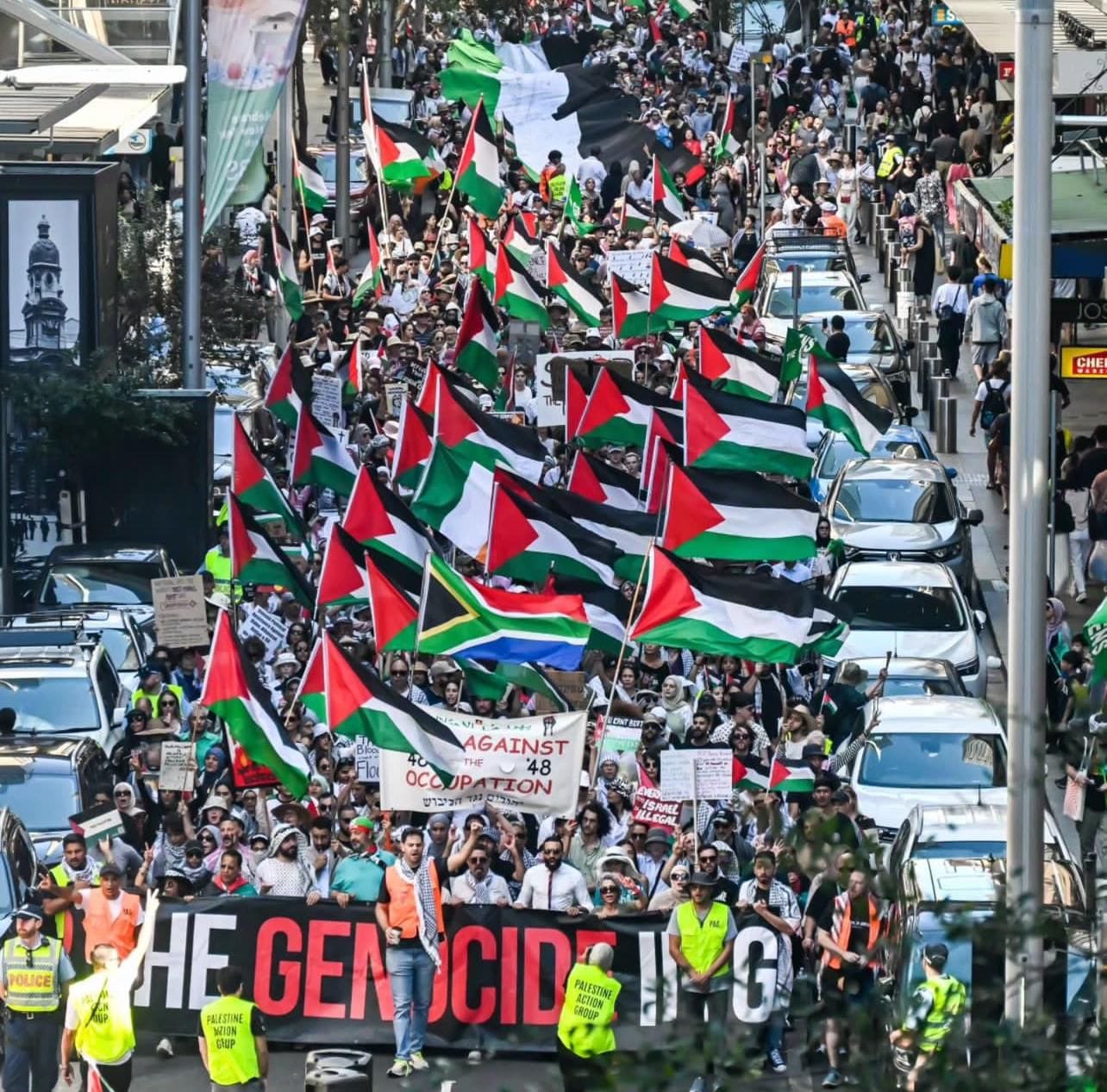 Video: Massive protest in Naarm, Australia, demanding an end to ongoing Israeli genocide in Gaza