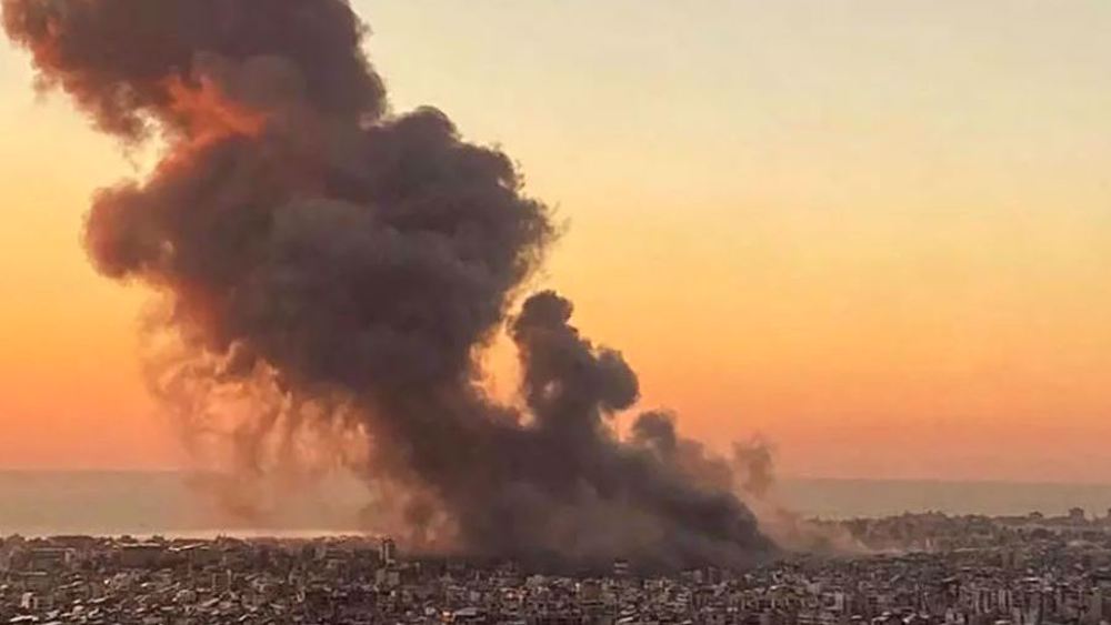 Barrages of missiles from Hezbollah fired at Haifa amid Israeli strikes on Lebanon-Syria border