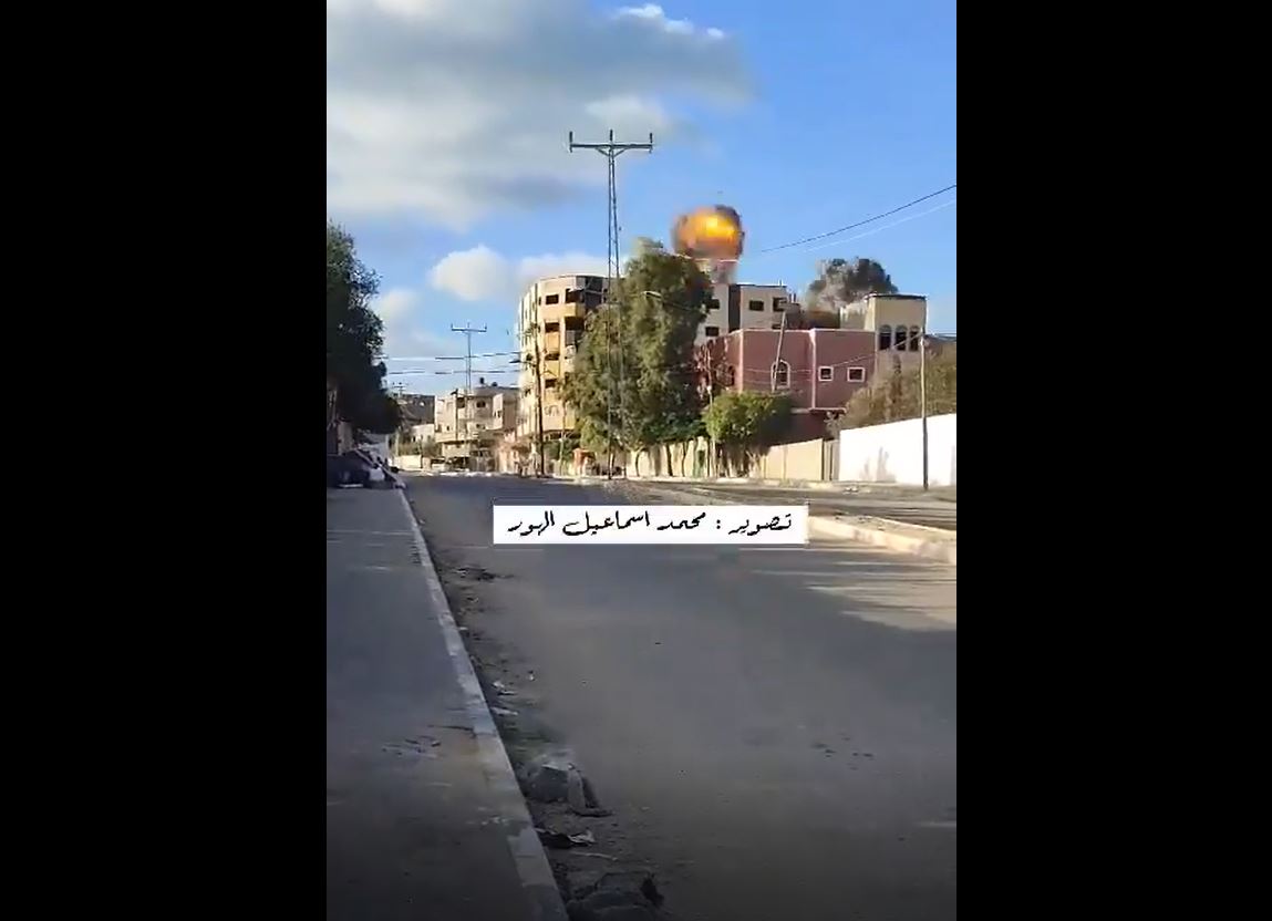 Video: Moments Israeli airstrike targeted a residential building in Al-Nusseirat, central Gaza