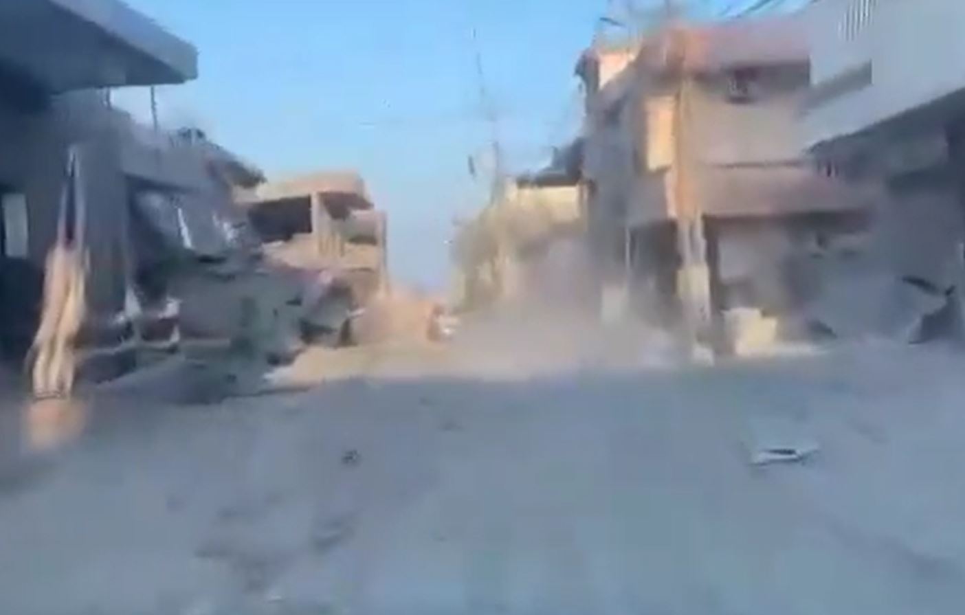 Footage documenting extensive destruction in Majdal Zoun, southern Lebanon in Israeli bombardment 