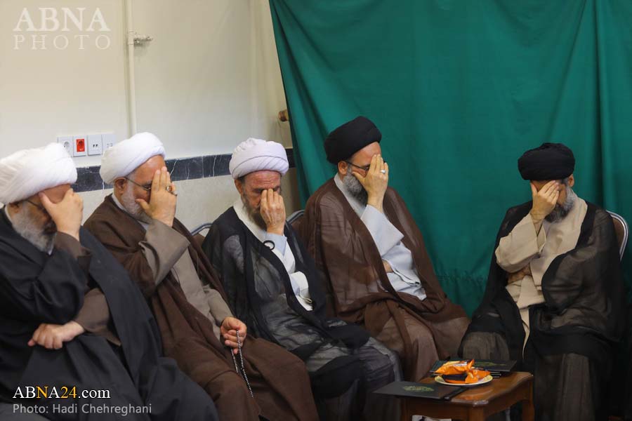 Photos: Commemoration ceremony for Martyr Sayyed Nasrallah held with presence of Ayatollah Makarem Shirazi in Qom, Iran