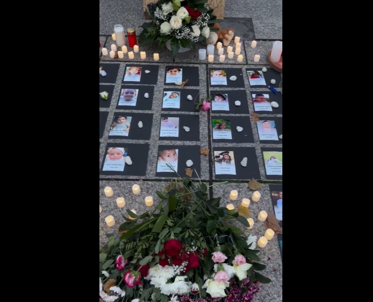 Video: Hundreds rallied in Mainz, Germany, to honor Palestinian children killed by IOF in Gaza