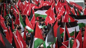 فيديو | تظاهرة بالعاصمة التركية انقرة تضامناً مع فلسطين في ذكرى معركة طوفان الأقصى