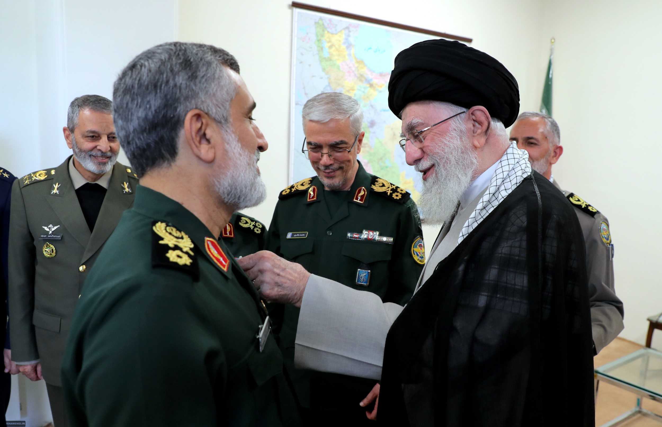 Imam Khamenei gives 'Fath' Medal to IRGC Gen. Hajizadeh for True Promise II / Photos