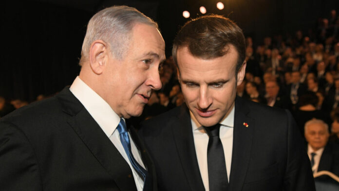 Netanyahu lashes out at Macron over call for ‘arms embargo’ on Israel
