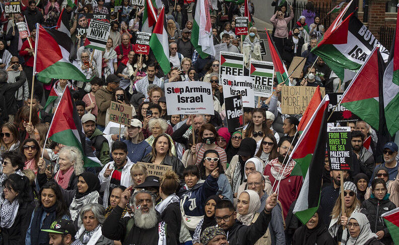 Širom Evrope održani protesti uoči godišnjice rata u Gazi