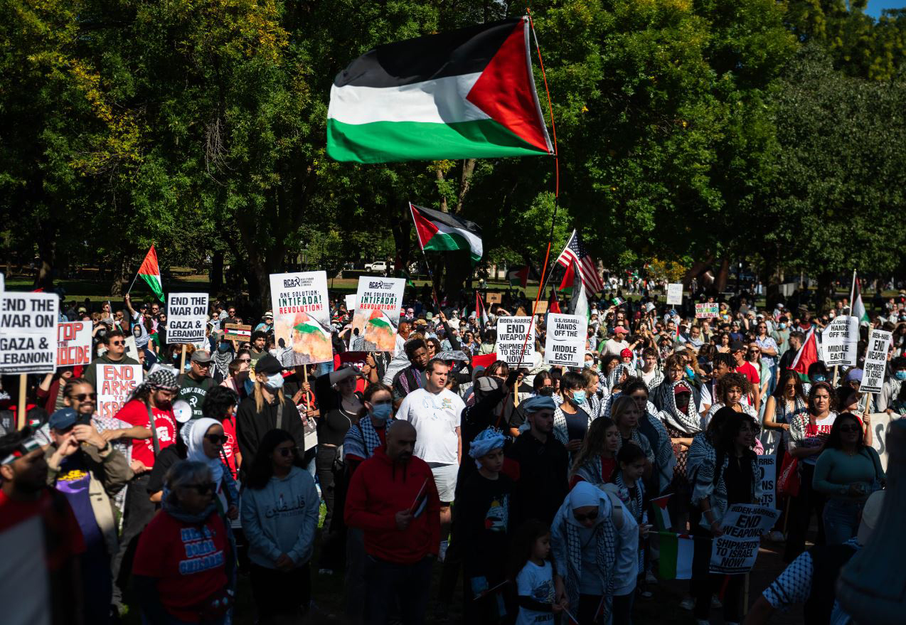 Video: Thousands of protesters block streets in Boston, shut down Storrow Drive in solidarity with Palestine 