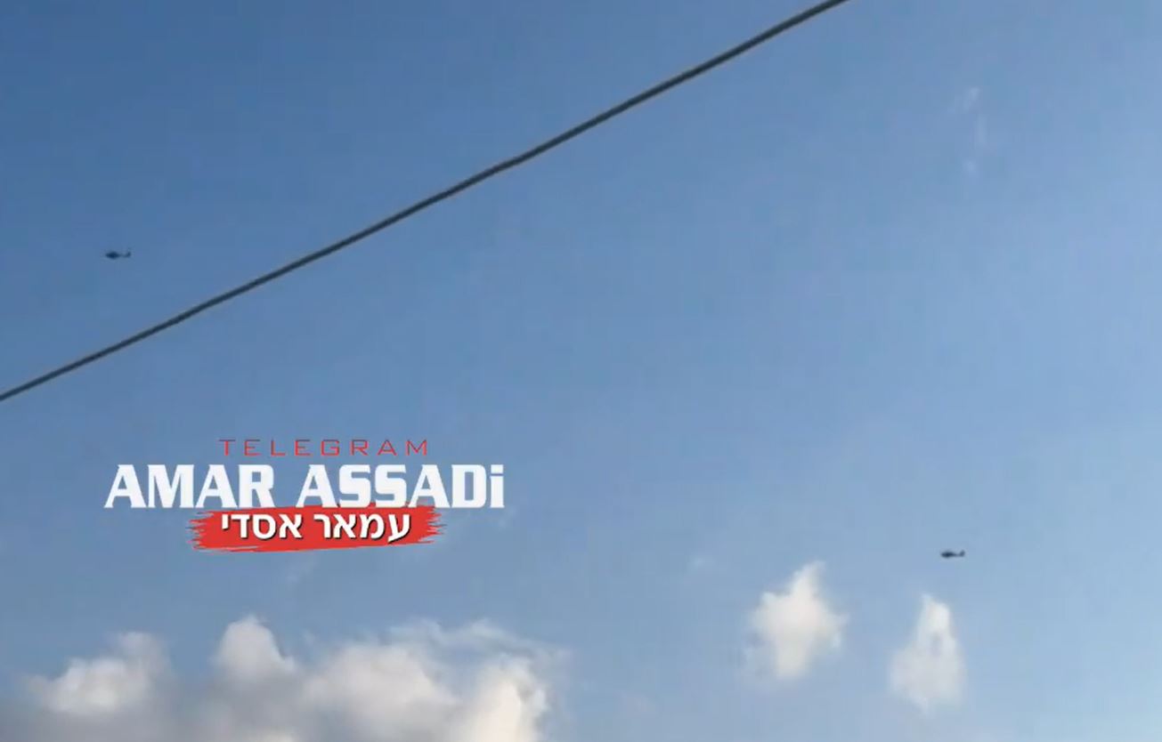 Video: Israeli occupation helicopters currently transporting several dead, wounded after ambush by Hezbollah