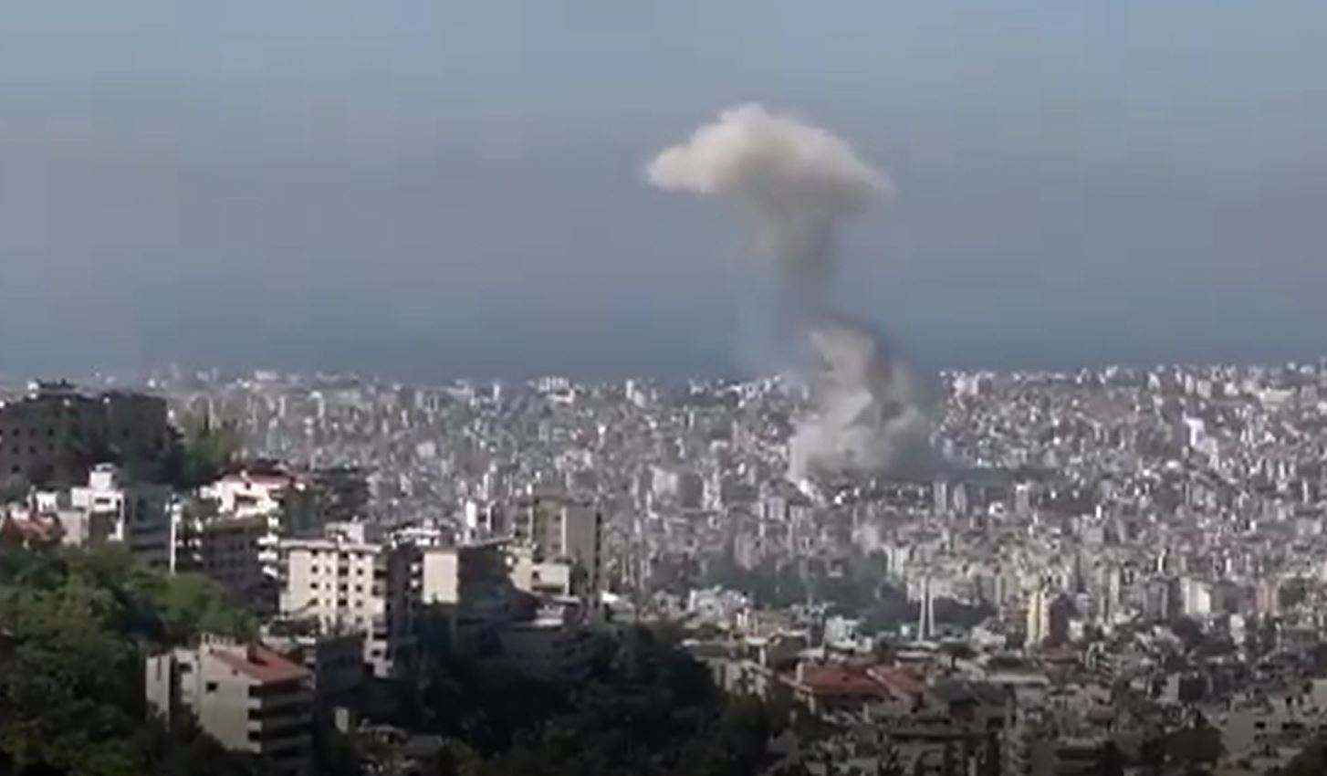 Breaking Video: An Israeli airstrike hits Lebanese capital of Beirut