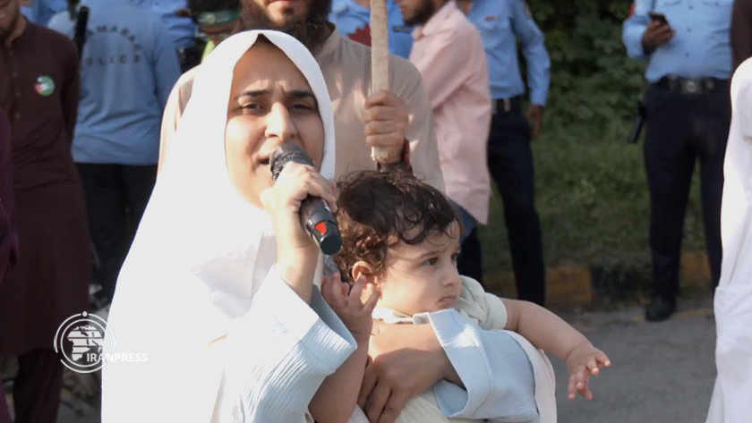 Demonstration held in Islamabad as war on Gaza passes one year (+Photos)