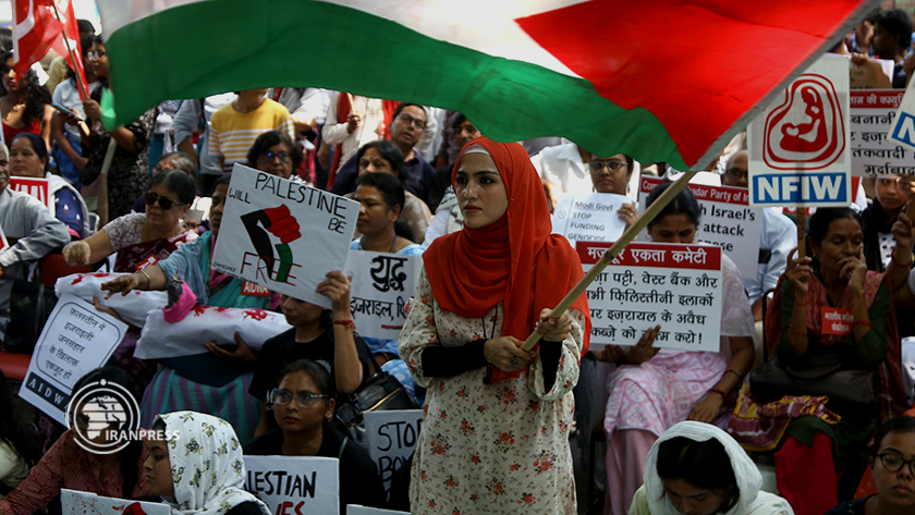 Hundreds rally in New Delhi to support Palestine, Lebanon (+Photos)