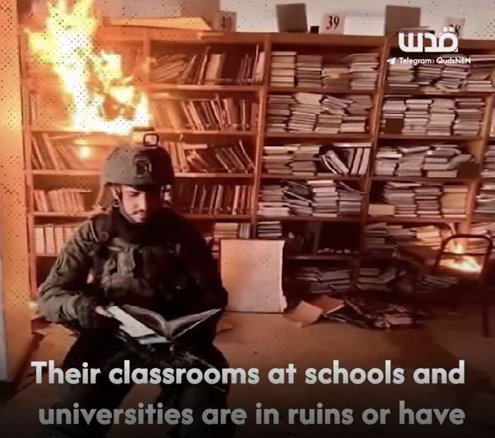 Video: Despite destruction of universities, schools in Gaza Palestinian students determined to continue education
