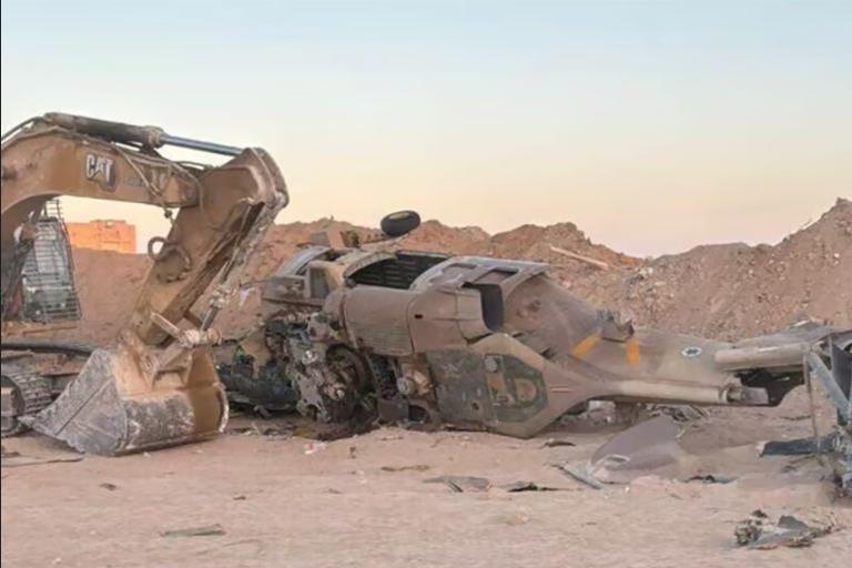 مقتل وإصابة 9 جنود صهيونيين بسبب تحطم مروحية إنقاذ في رفح