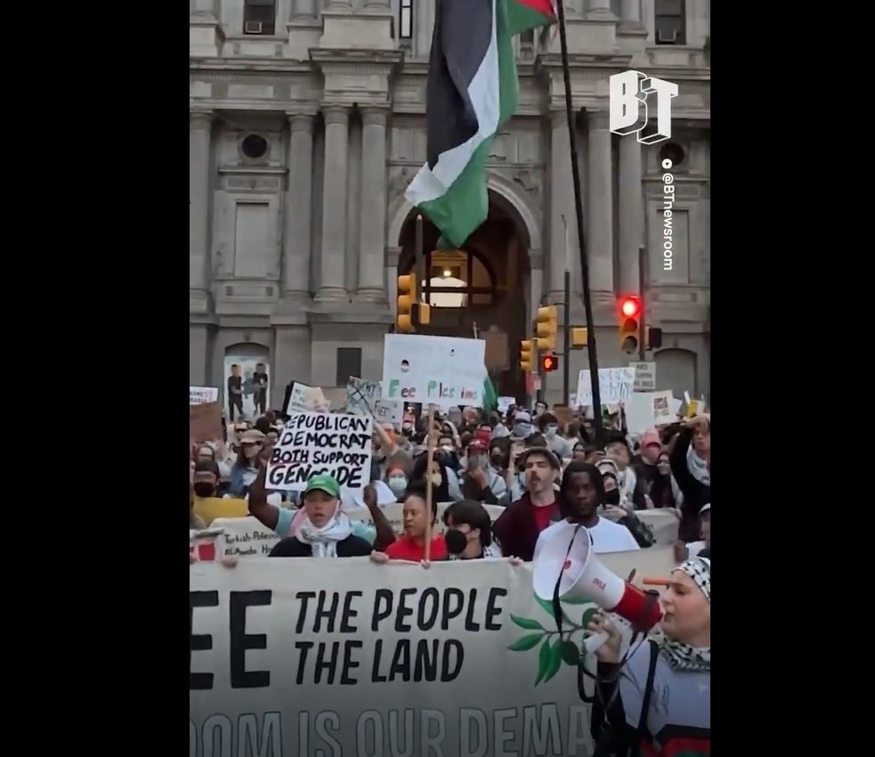 Video: Hundreds of pro-Palestine activists in Philadelphia, US denounce Israeli genocide in Gaza