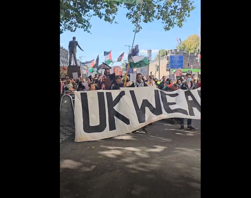 Video: Pro-Palestine activists march in Cardiff, Wales condemning ongoing Israeli genocide in Gaza