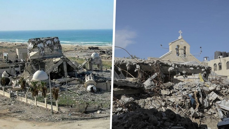  Destruction of over 200 Islamic, Christian ancient monuments in Gaza by Zionist regime