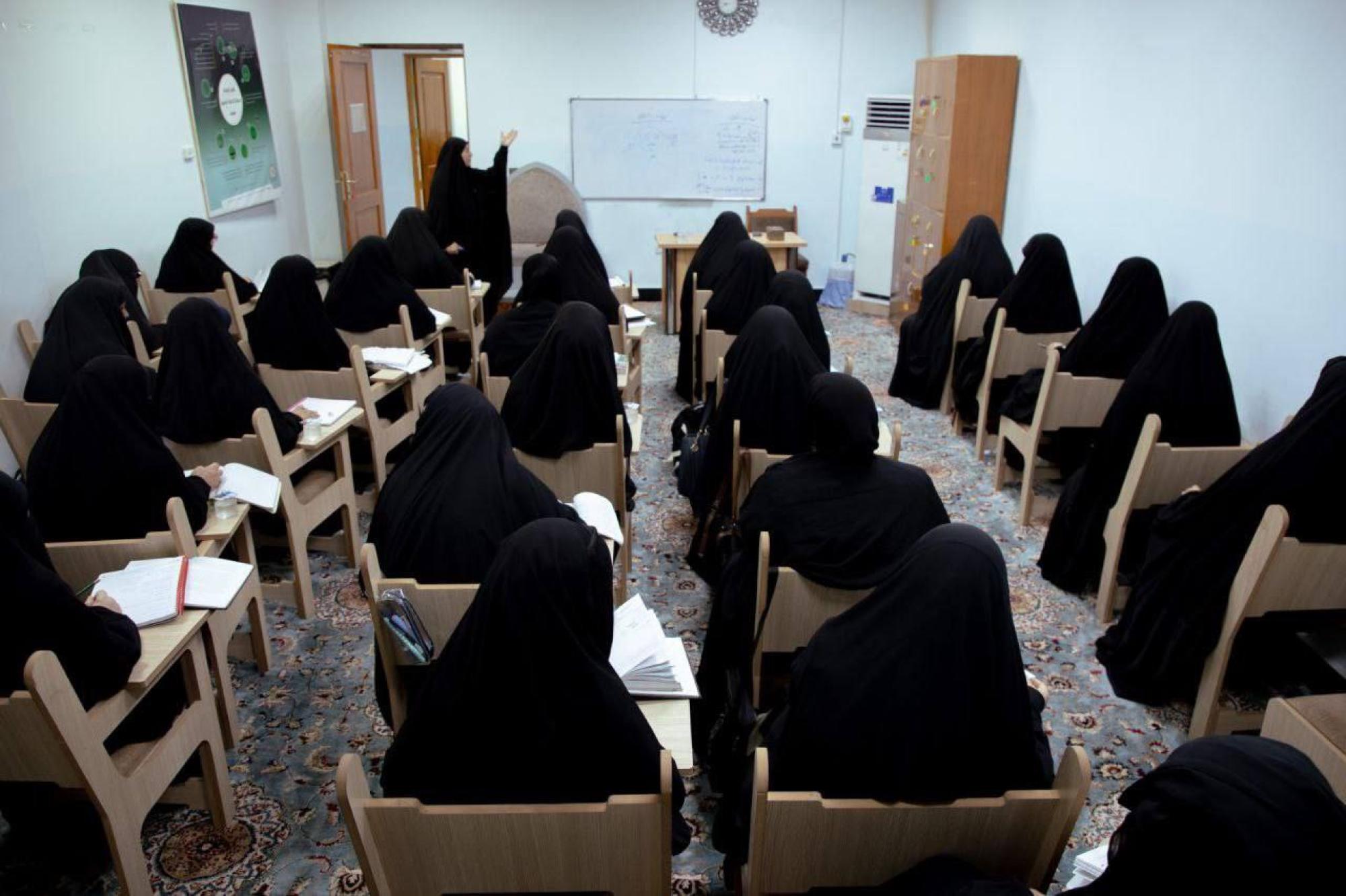 Husseini women public speaking division at Al-Abbas shrine starts receiving students of new academic year
