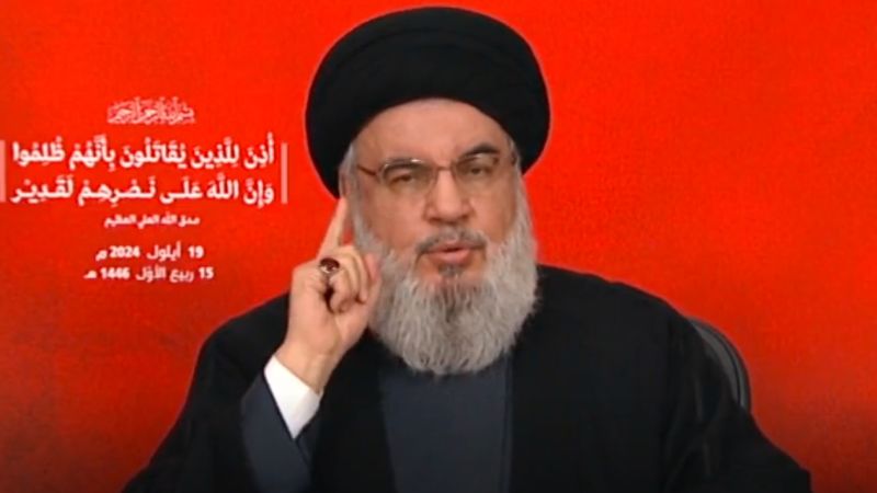 السید "نصر الله" يشكر كل من وقف مع لبنان ويوجه خطابا قويا للعدو الصهيوني الغاصب