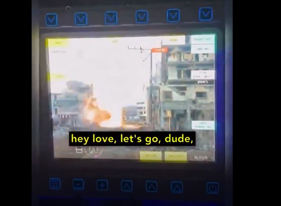Video: Israeli soldier, speaking in Brazilian detonating a residential building in Rafah as a gift for his girlfriend 