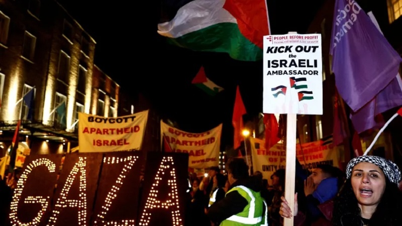 Waandamanaji Ireland wataka kutimuliwa balozi wa Israel