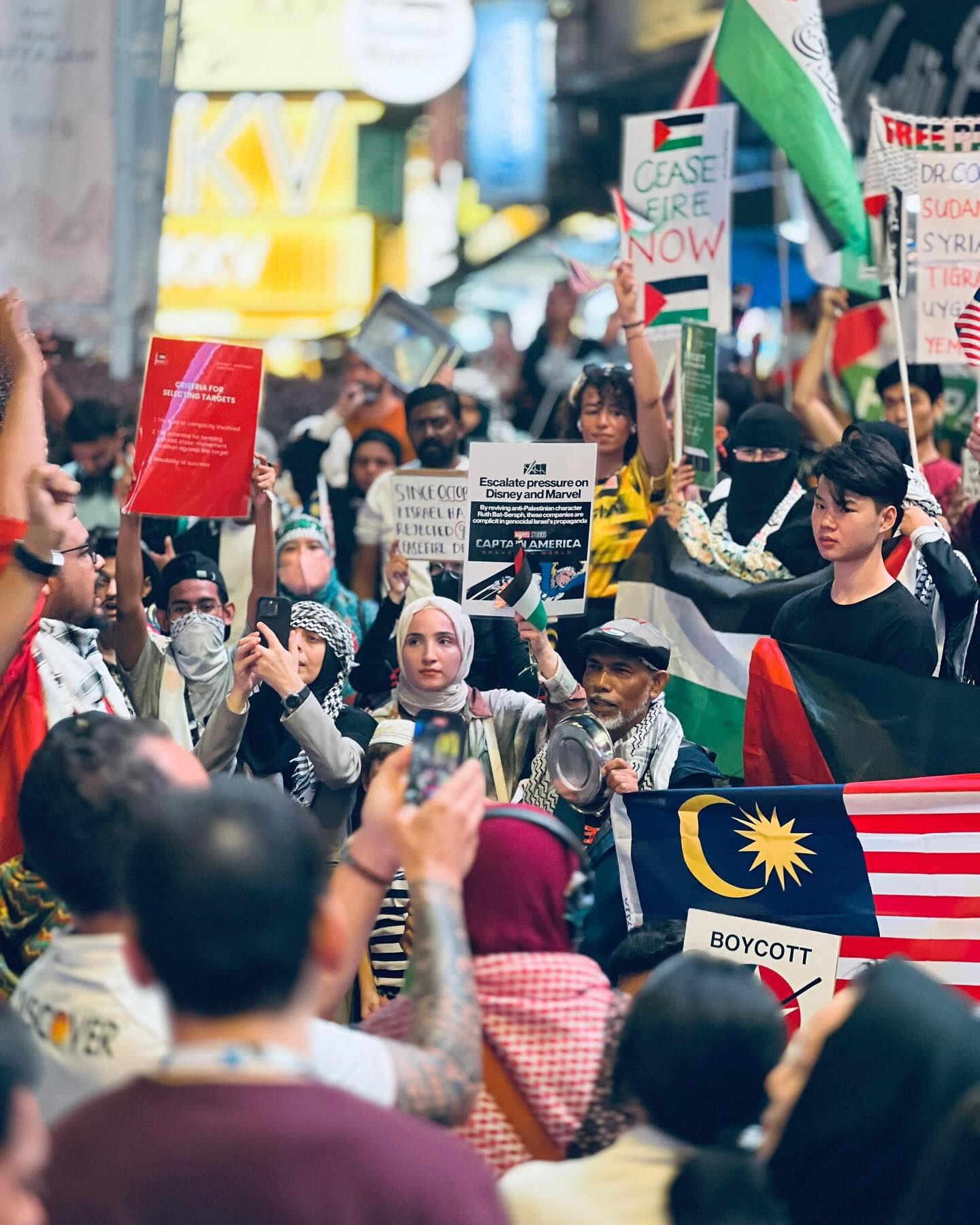 Fotos: Manifestação pró-Palestina semanal em Kuala Lumpur, Malásia