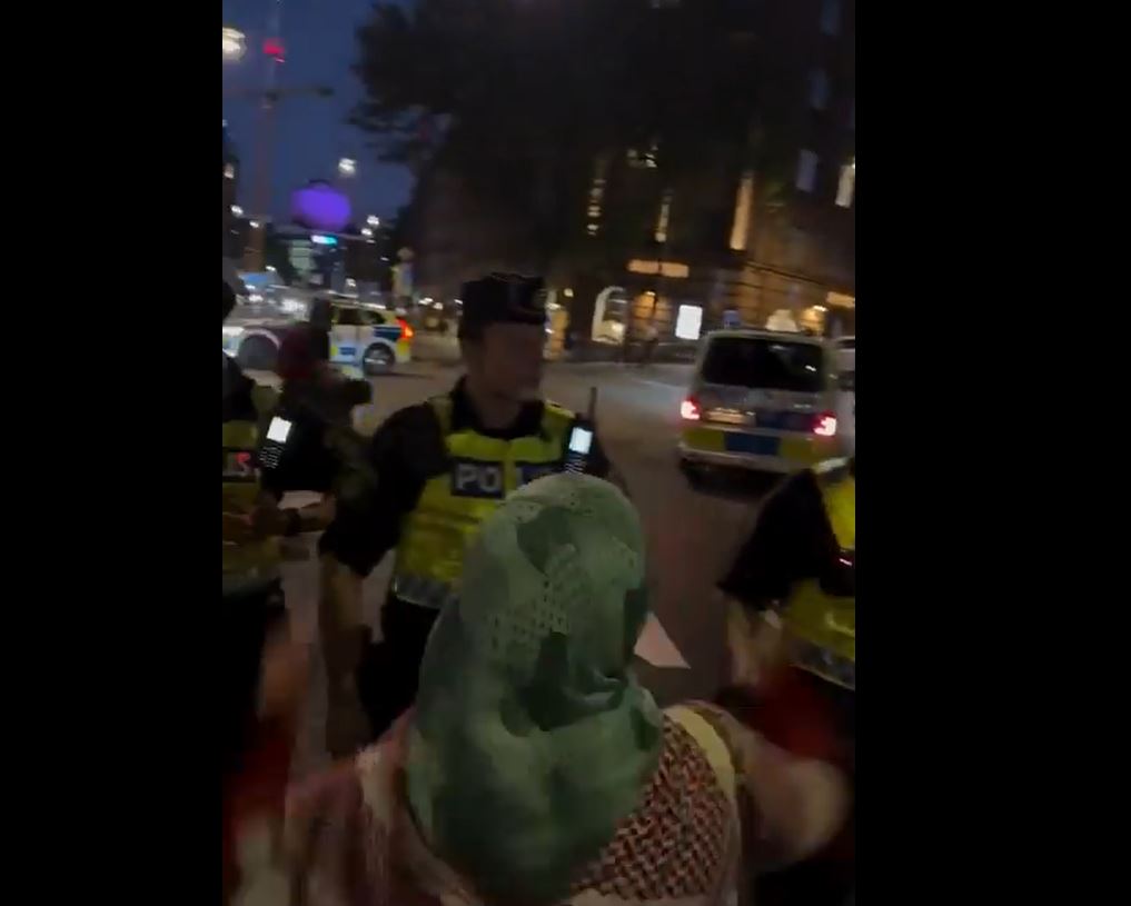Video: Swedish police prevented a peaceful demonstration in support of Palestine in Gothenburg