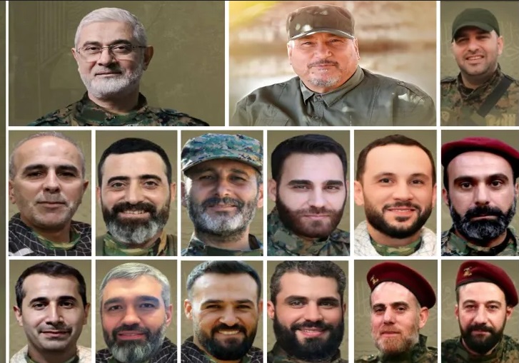 Ilan ang mgaLebanese Islamikonh Resistance miyembro ay nagdadala ng isang grupo ng mga mujahideen ay martir sa landas patungo sa Jerusalem al-Quds