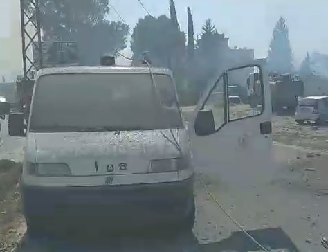 فيديو | قصف إسرائيلي استهدف فرق الإسعاف في الدفاع المدني اللبناني  