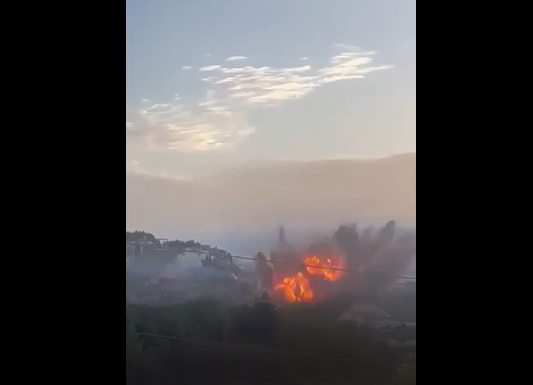 Video: Moment Israeli occupation aircraft launched a raid in southern Lebanon