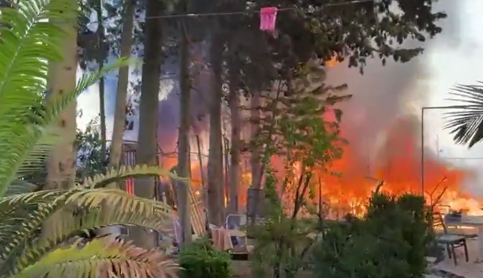 Video: Injuries among Israeli settlers following a barrage of rockets from Lebanon east of Haifa