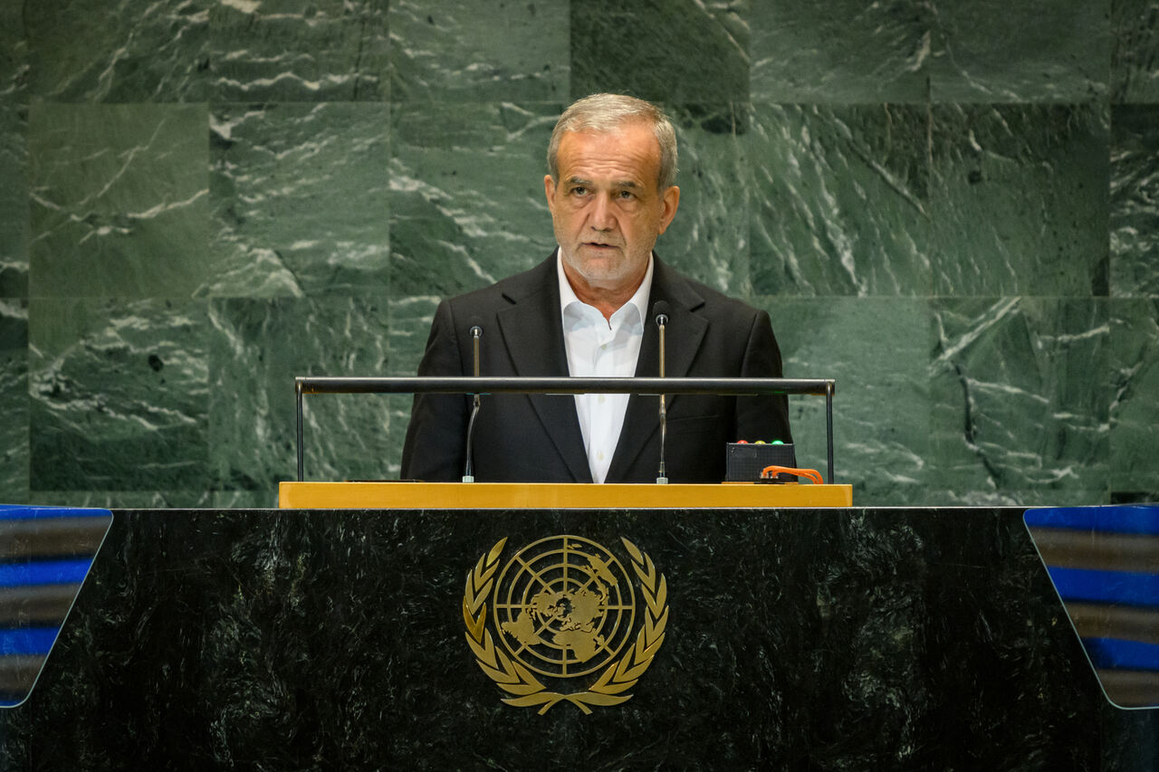 Iran wants global peace, end to Israeli crimes: Pres. Pezeshkian