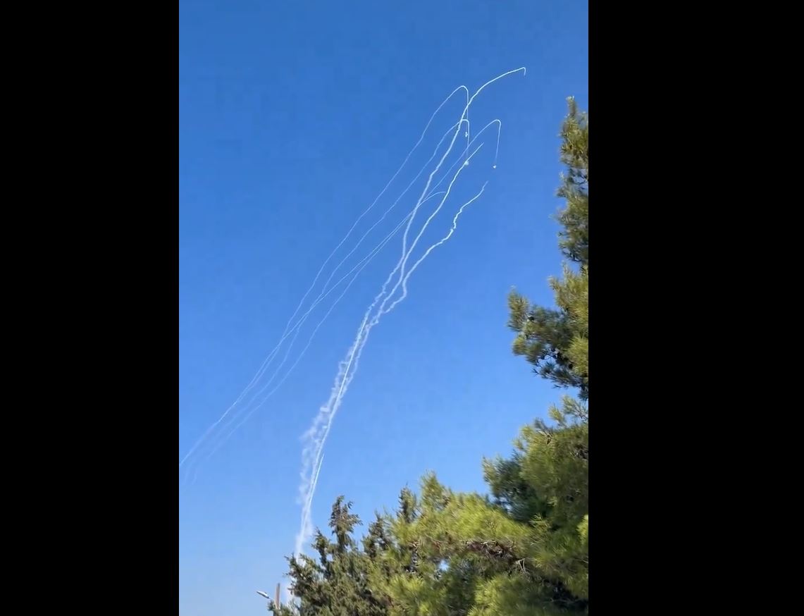 Moment Hezbollah fired more than 40 rocket to occupied Safad, and Rosh Pinna / +4 Videos