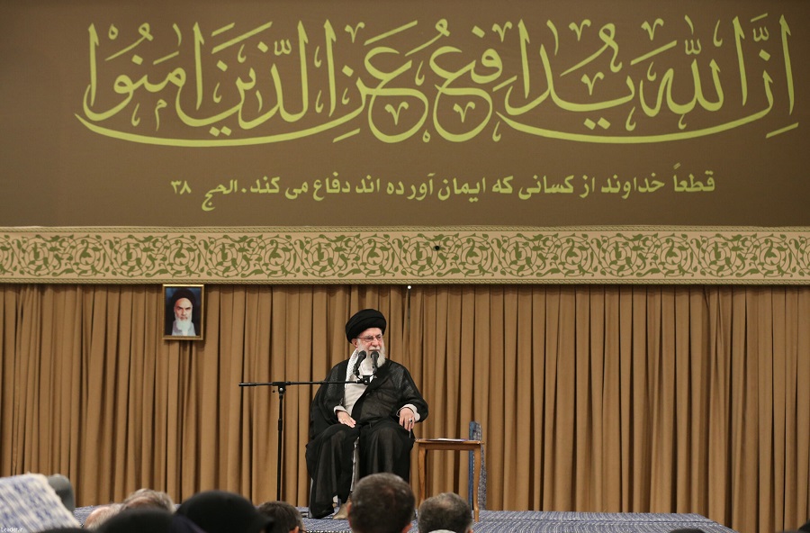 ویدیوی کامل بیانات رهبر انقلاب در دیدار با پیشکسوتان و فعالان دفاع مقدس و مقاومت