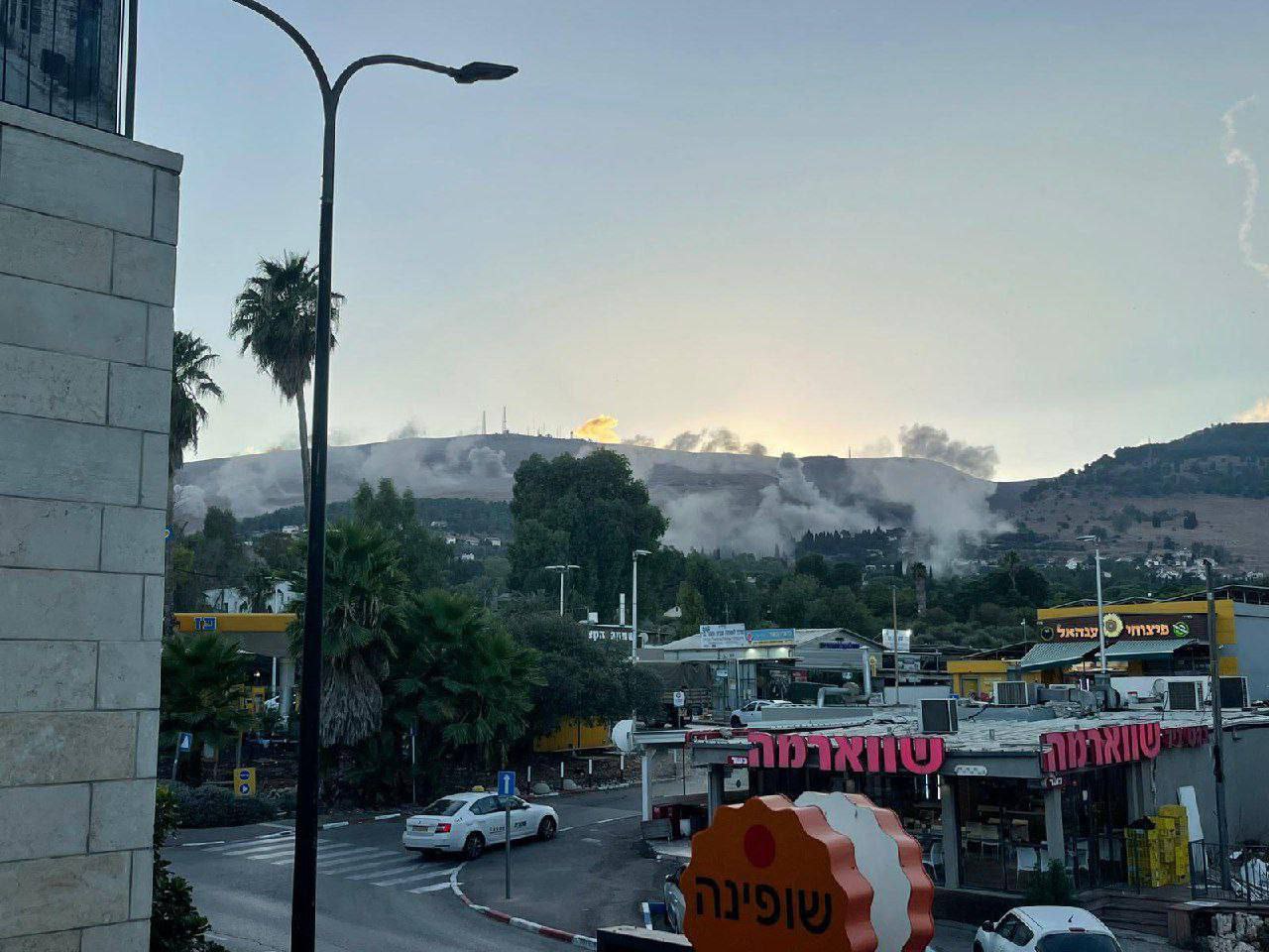 +5 Videos: Lebanese resistance rockets struck Israeli settlements near city of Safad in northern Israel
