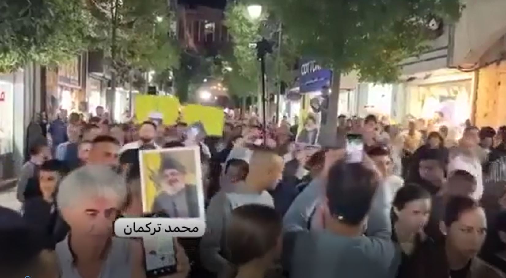 +2 Videos: Mass protest in Ramallah after assassination of Hezbollah leader Sayyed Hassan Nasrallah