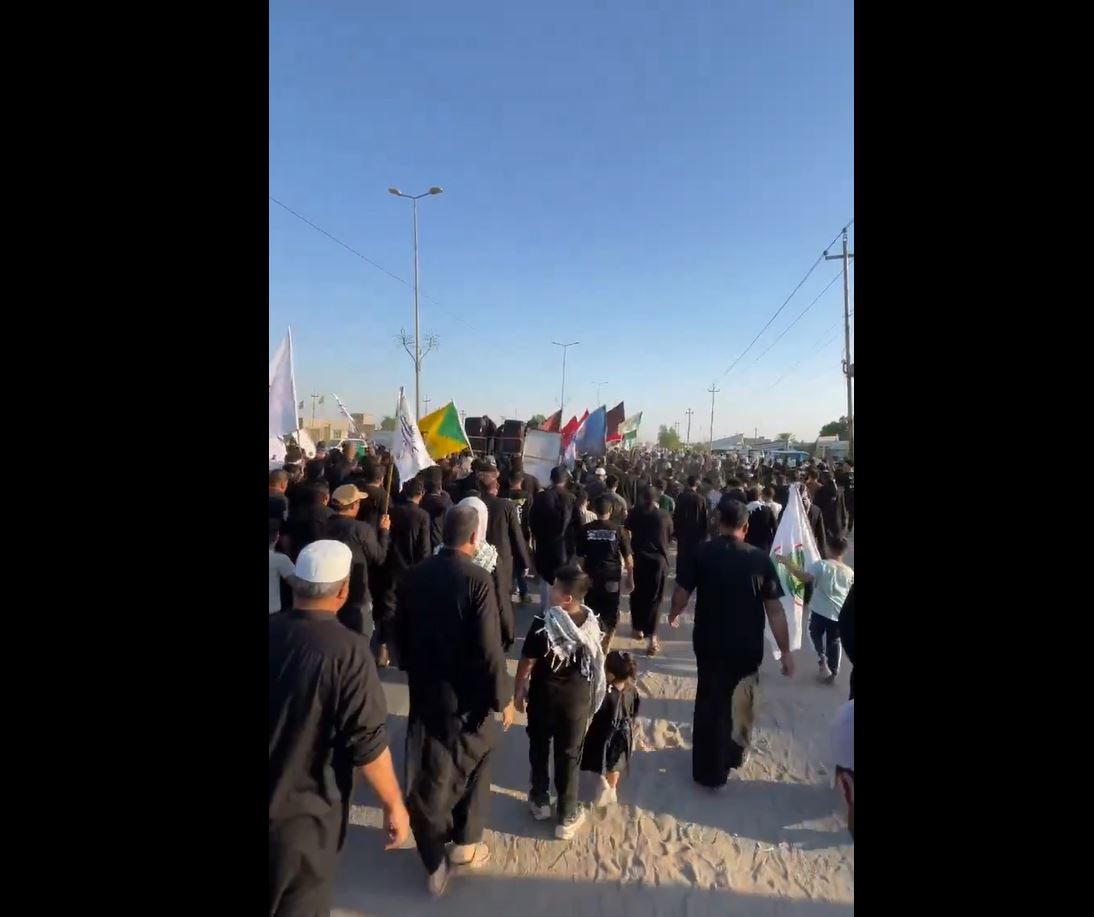 Video: Hundreds protest in Basra, Iraq against Israeli assassination of Hezbollah leader Hassan Nasrallah