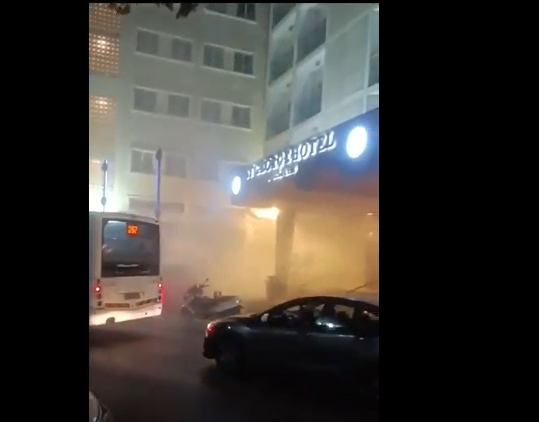Video: Second missile from Lebanon hit St. George Hotel in occupied Al-Quds causing fires 