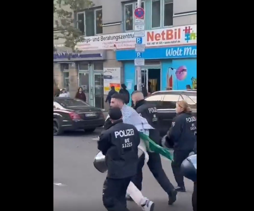 Video: German police disperse pro-Palestine-Lebanon protesters in Berlin