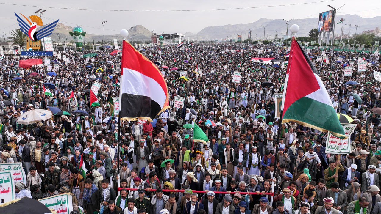 مشاركة مليونية في العاصمة اليمنية تضامنا مع الشعب الفلسطيني المظلوم+(صور)