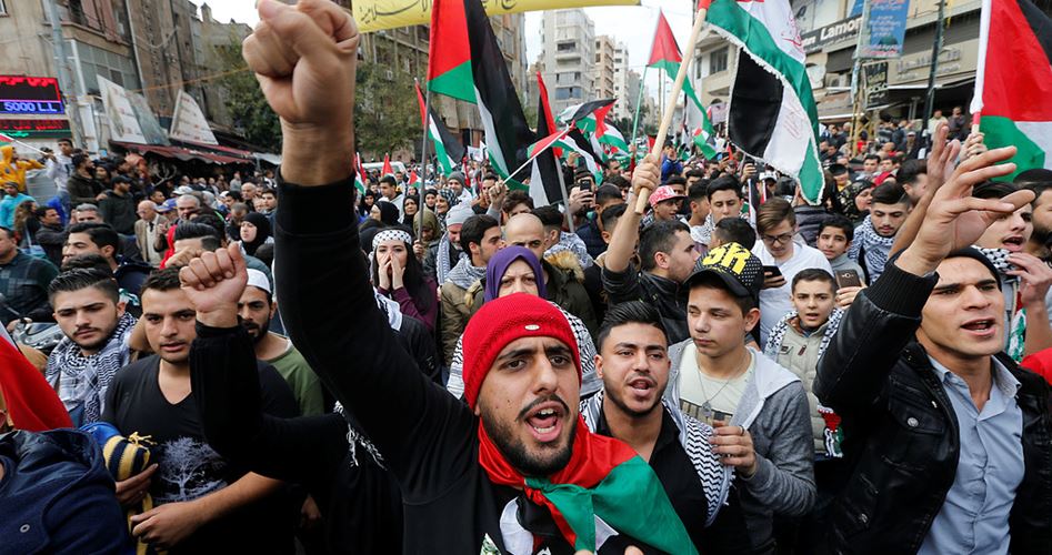 Pro-Gaza vigil outside US embassy in Amman