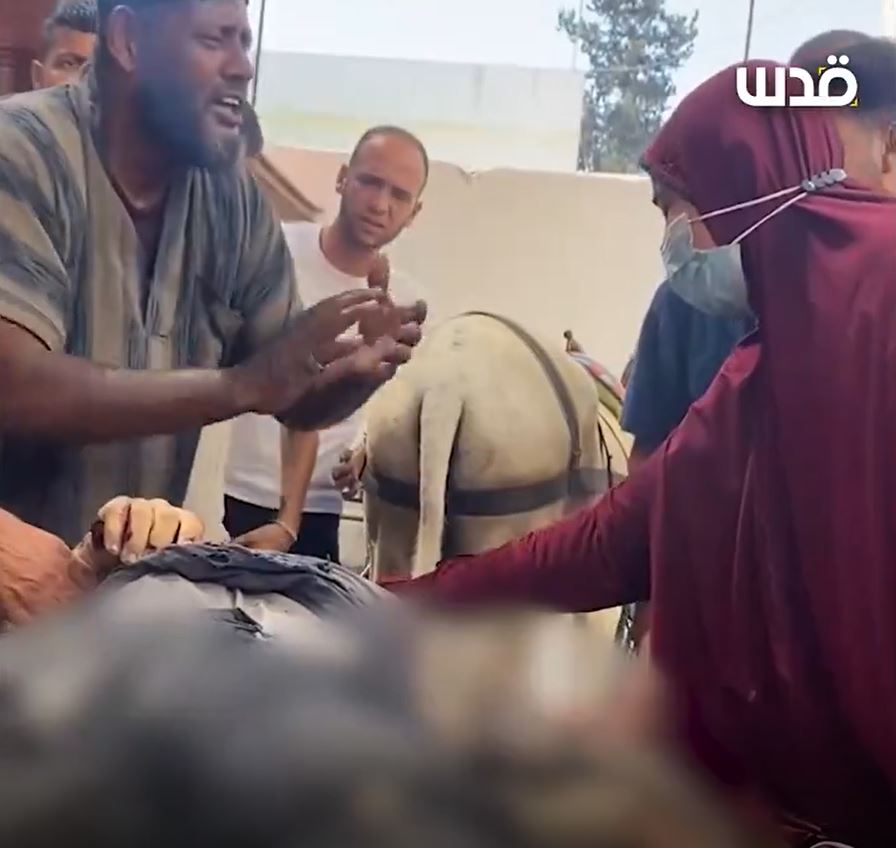 Video: "I beg you, give him artificial respiration..." A Palestinian woman devastated after losing a relative in Israeli airstrike