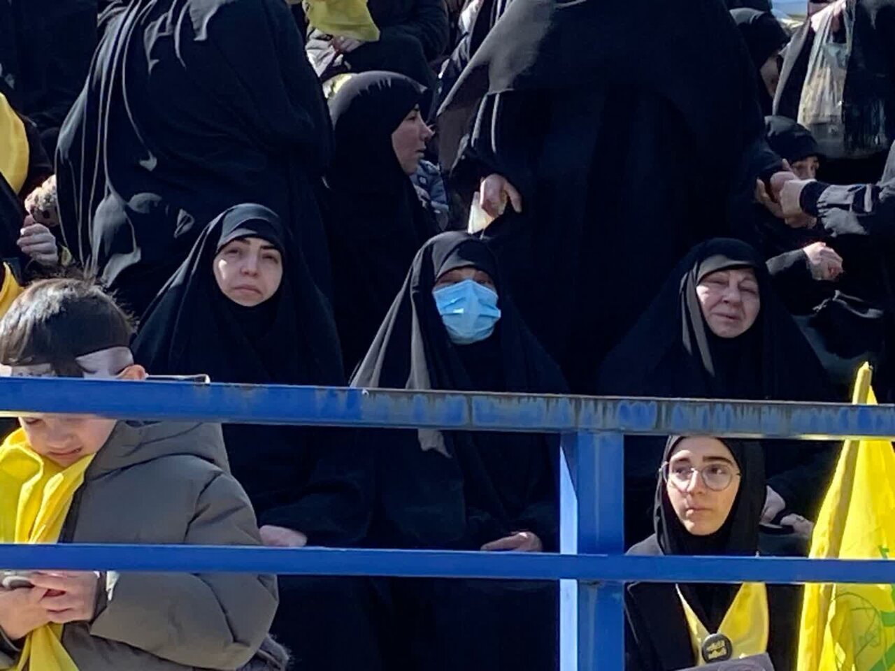 Wêneyê Nûçeyê|Hebûna hevjîn û keça şehîd Nasrallah di merasîma oxirkirina Seyîdê Berxwedan de