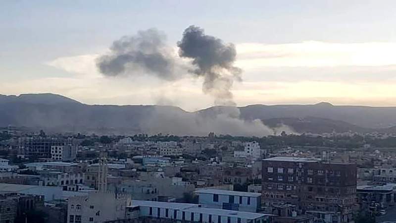 US-British coalition air strikes 12 times in various areas of Sanaa