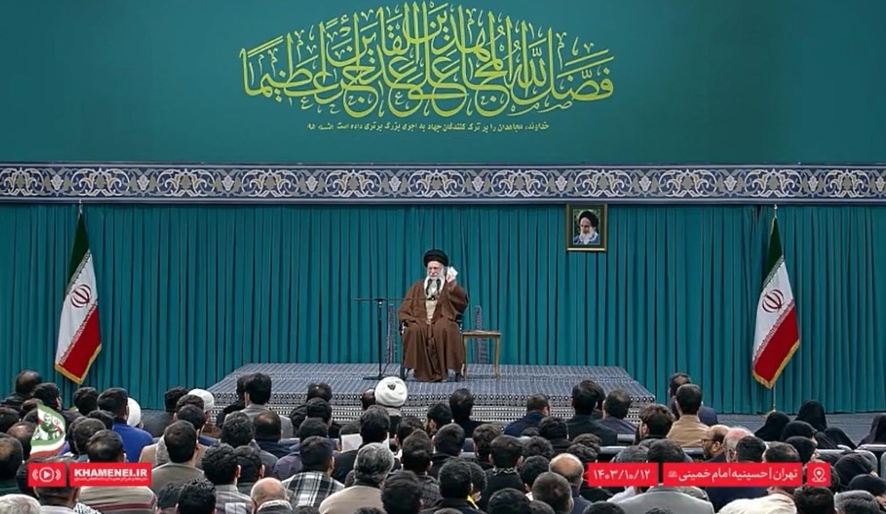 قائد الثورة الاسلامية يخطب بمناسبة الذكرى السنوية الخامسة لاستشهاد المجاهد "قاسم سليماني"